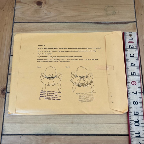 Past Patterns Victorian Sun Bonnet Sewing Pattern #802 Uncut Factory Folded - Picture 3 of 3